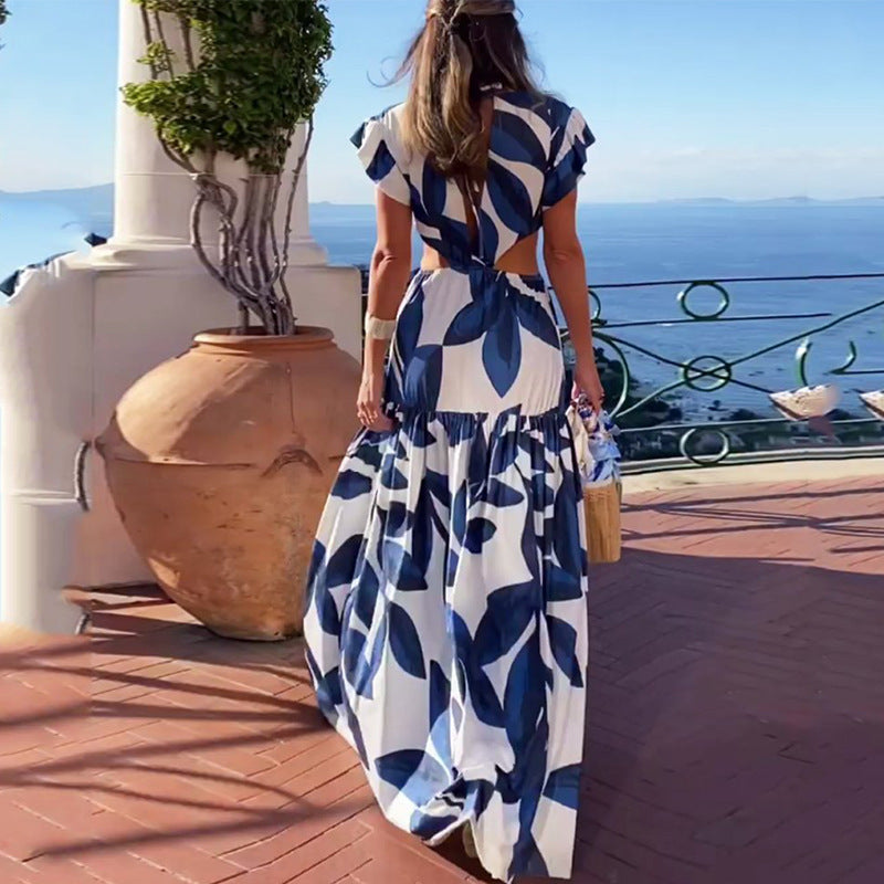 Blue Floral Dress