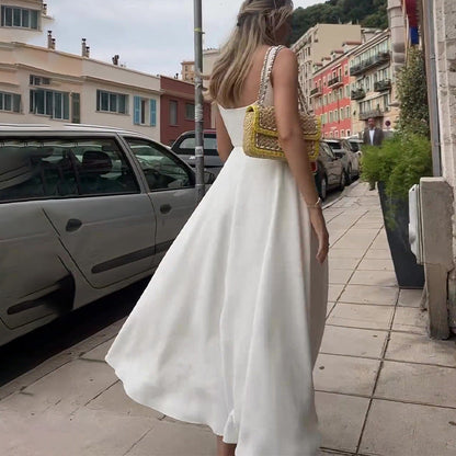 Vellanio™ Square Neck Dress