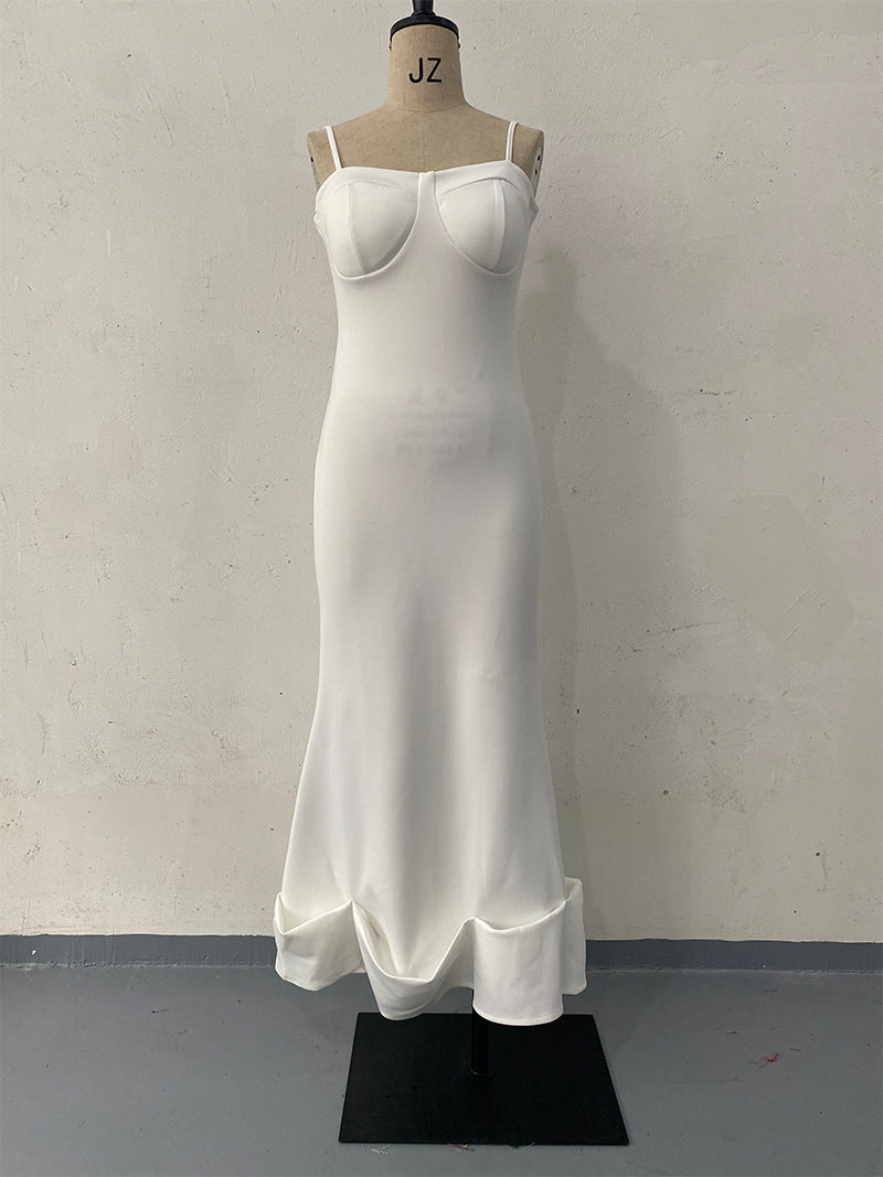 Vellanio™ Ärmelloses Rüschenkleid