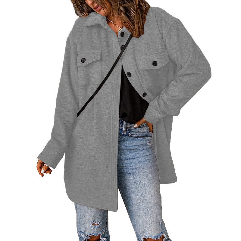 Vellanio™ - Lässiger Wollmantel für Damen