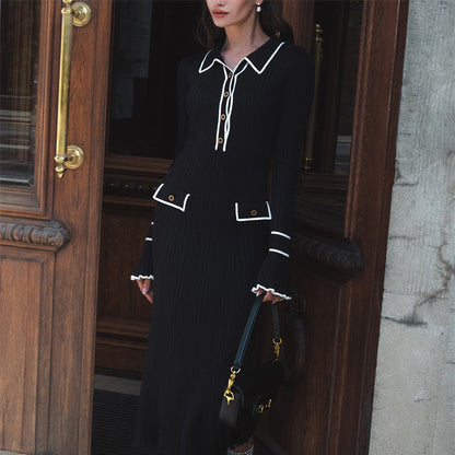 Ruffled Knitted Dress