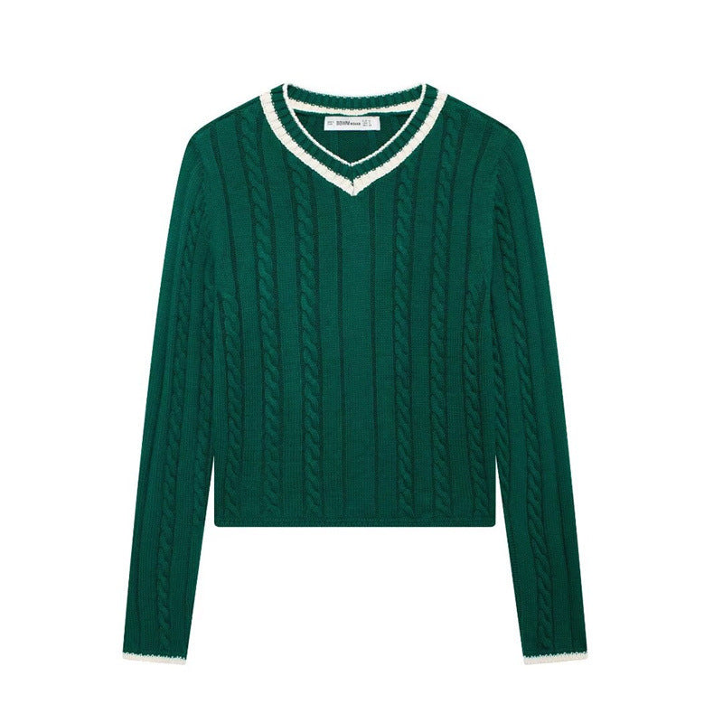 Cable Knit Pullover Sweater