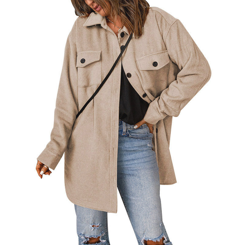Vellanio™ - Lässiger Wollmantel für Damen