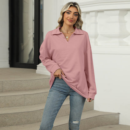 Vellanio™ Damen V-Neck Langarmtop
