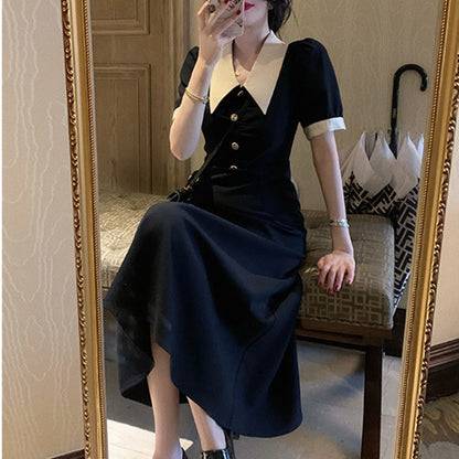 Vellanio™ Vintage-Waist Kleid