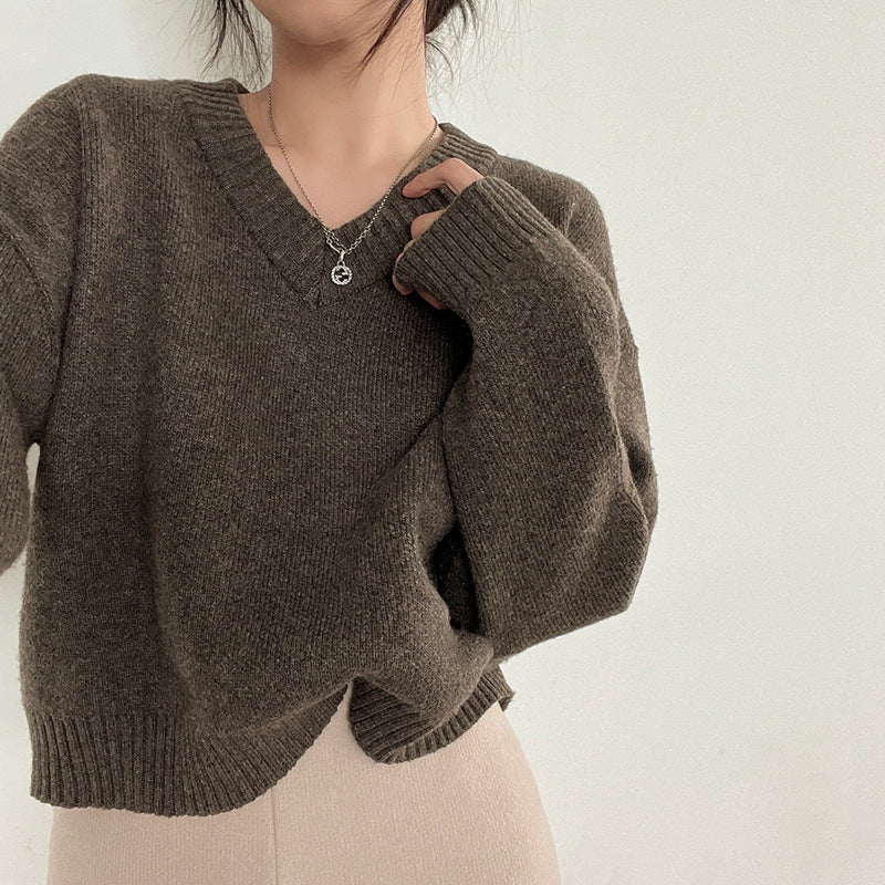 Vellanio™ - Pullover mit V-Ausschnitt für Damen