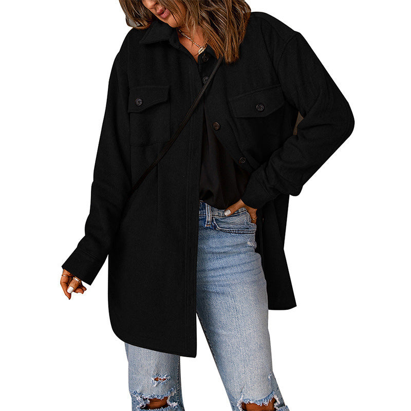 Vellanio™ - Lässiger Wollmantel für Damen
