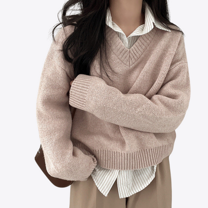 Vellanio™ - Pullover mit V-Ausschnitt für Damen