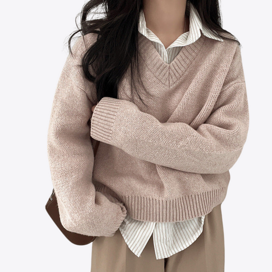 Vellanio™ - Pullover mit V-Ausschnitt für Damen