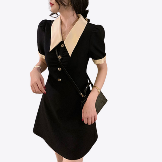 Vellanio™ Vintage-Waist Kleid