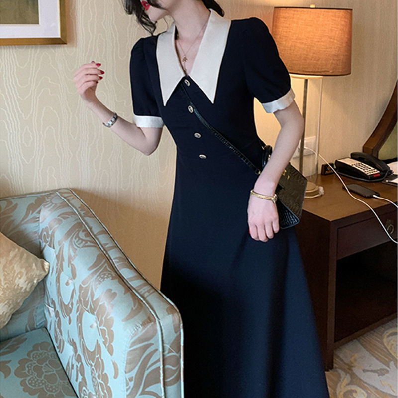 Vellanio™ Vintage-Waist Kleid