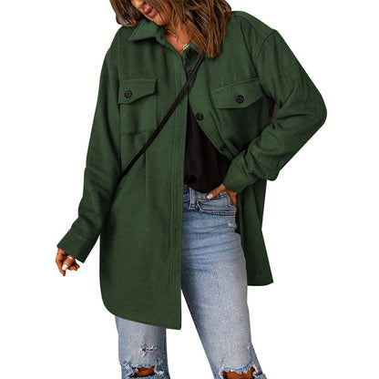 Vellanio™ - Lässiger Wollmantel für Damen