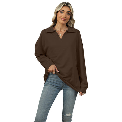 Vellanio™ Damen V-Neck Langarmtop