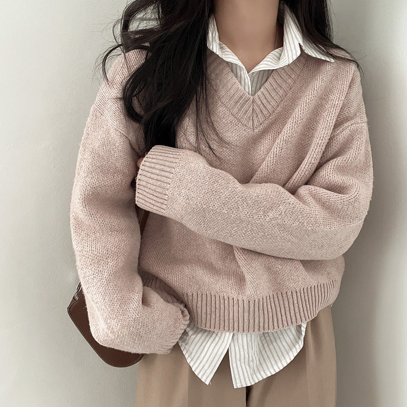 Vellanio™ - Pullover mit V-Ausschnitt für Damen