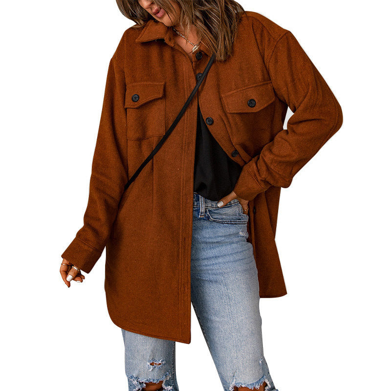Vellanio™ - Lässiger Wollmantel für Damen
