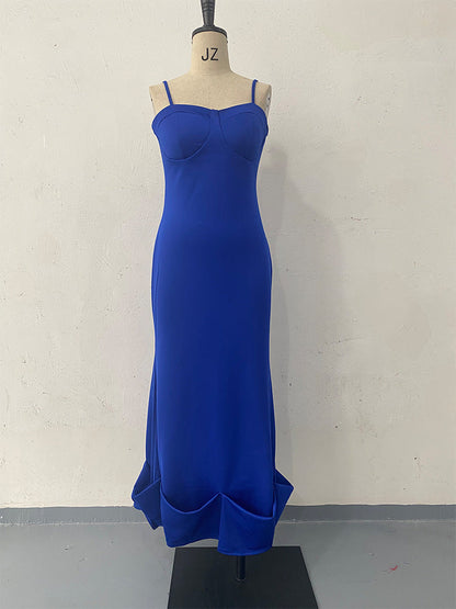 Vellanio™ Ärmelloses Rüschenkleid