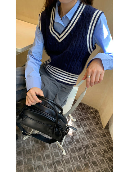 Vellanio™ - Striped Pullover Vest